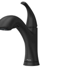 Wray Kitchen Faucet With Pull Out Sprayer, Single Handle, Mid Arc, Matte Black Finish, NSF Certified, Easy Dock Sprayer Head