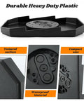 Hassle Free Install Vinyl Siding Light Mount Block With Built In Electrical Box Outdoor Side Mount Kit For One Half Inch Lap Double And Four Inch Siding Black, black plastic mount block with electrical box