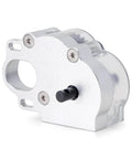 Side view of Low CG 1 By 10 RC Crawler Transmission Gearbox With Clear Cover Upgrade For SCX10 SCX10 II, showing aluminum and plastic design.