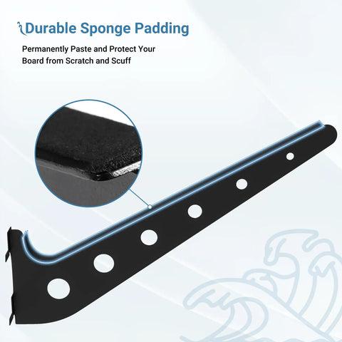 Built Tough Adjustable Metal Wall Mount Rack For Six Boards Rust Resistant V Shape Cradles Keep Gear Locked Down And Clear The Floor For Stress Free Garage Storage And Quick Access Daily