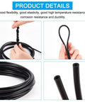Top Tier 16 Point 4 Feet Black Silicone Vacuum Hose With 2mm Inner Diameter Fits High Temp Automotive Engines And DIY Pipeline Jobs For Smooth Suction And Reliable Performance coiled and bent in close-up