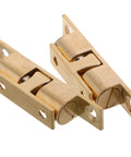 Copper Ball Catch Door Latch Set For Boats And Yachts, marine hardware showing ball mechanism, side view
