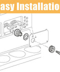 Diagram showing installation of Golf Cart Ignition Switch With Key 4 Terminal Replacement Fits TXT Medalist Marathon Workhorse ST Shuttle and More 33639-G01 33639G01 33639G03 33639-G03