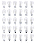 30 Pack S14 Outdoor String Light Bulbs Set Orange Clear Vintage Shatterproof 11W 120V Replacement Bulbs For Patio Backyard Party Lighting