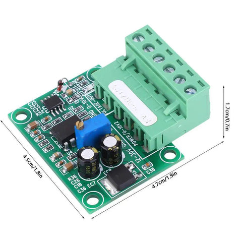 Frequency To Voltage Converter Module 0-200 Hz To 0-10 V Digital To Analog Converter With terminal block and components