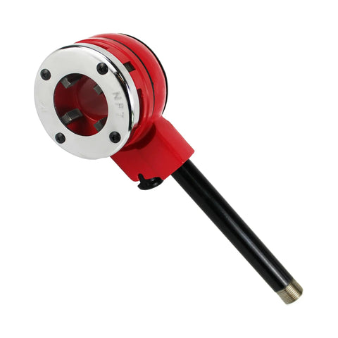 Pipe Threading Tool Ratchet Die Set 1-1/2 Inch Replacement shown with red head and black handle