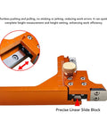 Heavy Duty Aluminum Alloy Height Gauge And Depth Ruler Offering Dual Measurement Scales with precise linear slide block for efficient height setting.