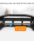 Heavy Duty 4 Hole Paper Punch With Built In Ruler For Up To 30 Sheets Adjustable Manual Hole Puncher Iron Construction
