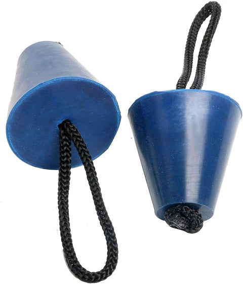 Sky blue silicone plugs from Eight Piece Universal Kayak Scupper Plug Kit With Silicone Plugs For Drain Holes Stoppers And Lanyard Easy Install