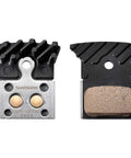 Metallic Disc Brake Pads L04C MF For Mountain Biking With High Performance Metal Compound And Finned Cooling Radiators, One Size