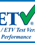 ETV logo showing EPA/ETV Test Verified Performance certification for water testing kits.