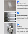 Rugged Outdoor Stainless Steel Junction Box With Lock Built Tough To Last Weatherproof Electrical Enclosure For Power Distribution Waterproof Junction Cabinet For Street Lighting And Outdoor Equipment, vent holes and triple hinge