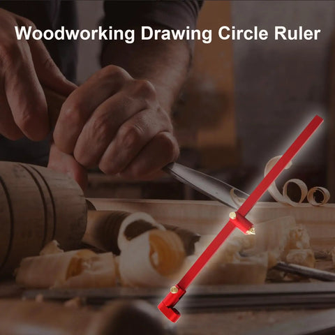 Kickass Shop Tested 300Mm Woodworking Compass Tool Crafted From Heavy Duty Aluminum Alloy Circle Marking Gauge in use.