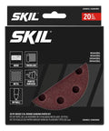 Pro Grade Mixed 5 Inch Round Sanding Discs Kit With 60 80 120 240 Grits For Wood Metal Drywall And Paint packaging