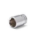 Single socket from Go-To Thirteen-Piece One Quarter Inch Drive Six Point Mid-Length Metric Socket Set With Chamfered Openings And Off-Corner Loading
