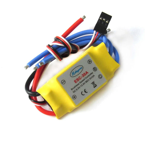30A Brushless ESC For X525 Multicopter And Airplane, Snappy Throttle Response, Calibratable Throttle Range, Brake Disabled By Default