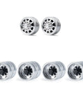 RC Car Repair Kit One Fourteenth Scale Aluminum Alloy Front And Rear Wheel Rim Hub 6x6 Set Pro Grade Replacement for Tractor Truck