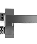 Jumbo Heavy Duty CNC Lathe Bar Puller With 25mm By 25mm Square Shank And 55mm To 118mm Jaw Range, Steel Build, top view