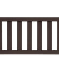 Toddler Guard Rail For Convertible Crib In Chocolate Chip Finish Solid Wood Bed Rail For Easy Toddler Bed Conversion Adds Bedtime Security