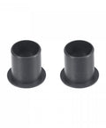 Flanged Sleeve Bearing Set 16mm Bore 18mm OD 21mm Length Self Lubricating POM Oilless Black 2 Pack