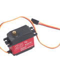 Heavy Duty Digital Servo With Solid Metal Gears Pushing A Sick 25kg Of Pure Torque To Crush Any Off Road Track On RC Cars Boats And Robot Kits Built Tough For Splash Out And Muddy Trials So You Rip Every Time, showing wires and mounting tabs.