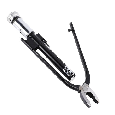 Reversible Safety Wire Twisting Pliers 9 Inch Heavy Duty Pro Grade Tool for automotive and aerospace maintenance, displayed open.