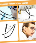Eyewear Repair Kit With Replacement Temple Arms Screws And Lanyard For Glasses, Quick And Easy Eyeglass Frame Fix Kit components