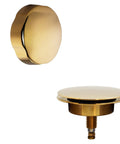 Smooth As Silk pop-up drain plug with polished brass finish for Rock Solid 1 1/2 Inch Schedule 40 PVC Bath Waste Kit.