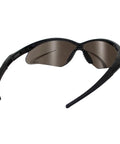 Heavy Duty Anti Fog Safety Glasses Rated ANSI Z87 Plus With Tactician Style Wraparound Design with brown tinted lenses.