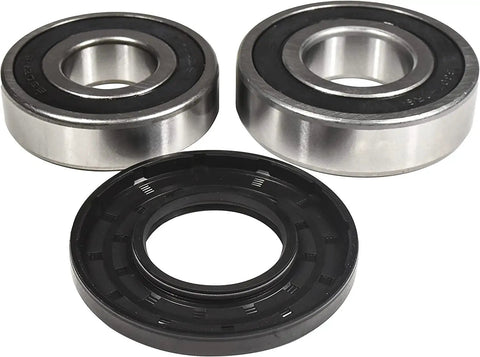 Solid Fix Bearing And Seal Repair Kit Compatible With Frigidaire Front Load Washing Machine Washer Tub, metal bearings and rubber seal.