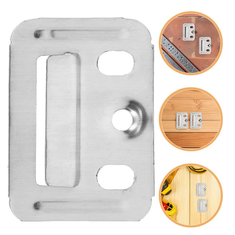 Close-up of Heavy Duty Stainless Steel Wall Panel Clips 100 Pack for drywall installation and fastening.