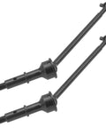 Unassembled Pack Of 2 Beefy Metal Rear Drive Shafts CVD Set For Losi 22S 2WD RC Drag Car Upgrade Part in steel, 67mm pin distance