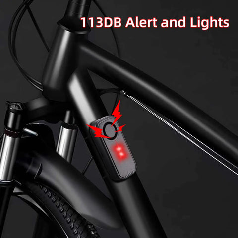 Beefed Up 113 Db Bike Alarm System With IP66 Waterproof Vibration Sensor LED Light And Remote Control For Bicycles Motorcycles Cars Doors And Windows Built To Deter Thieves And Help You Find Your Vehicle From Long Distances
