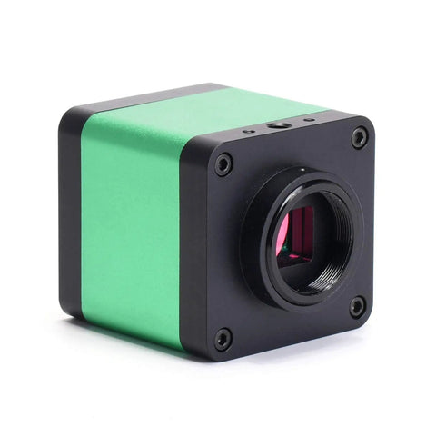 48MP C Mount Digital Microscope Camera For PCB Soldering And DIY Repair, 1080P60 HDMI USB Live View, green and black design