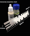 Stainless Steel Model Ship Tank Multitool Kit With Tube Bender, showing auxiliary ruler with dimensions 160mm x 30mm.