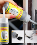 Two Pack Lock Cylinder Graphite Lubricant Powder With Needle Tube Dust Free Lubricant For Keys, Doors And Hinges, Car Lock Lubricant Solution For Smooth Easy Locking And No Mess bottle being used on door lock