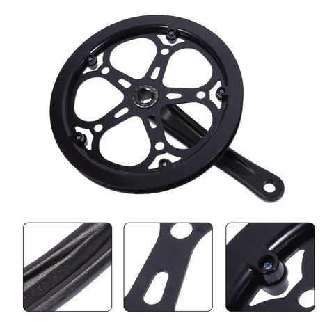 52T 170mm Crank Arm For Single Speed Road Bike Fixie Replacement Crankset With Durable Iron Construction High Performance Chainring