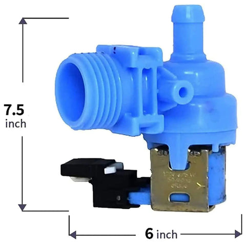 Dishwasher Water Inlet Valve Replacement Part 120V 60Hz 5W OEM Robertshaw For Whirlpool Fits W10195047 W10327250 W10872255 W11130744