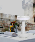 Two Pack Nightstand Lamps With Sensor Control And USB Charging Portable Bedside Lights For Kids displayed on a tabletop