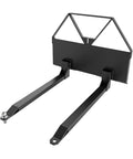 46 Inch Quick Attach Pallet Forks For Skid Steer Attachments, Beefy 2600 Pound Capacity, Heavy Duty Steel Forks, Obsidian Black.