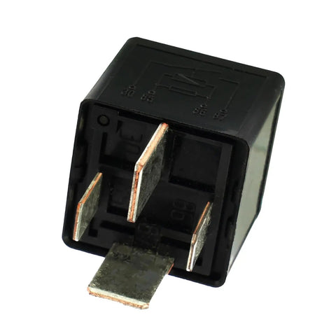 Front view of a Plug-In Mini ISO Relay General Purpose 12V DC 70A Four Pin Automotive Relay With Supersession V23136 J4 X60 And V23134 J59 X431 J52 D642