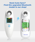 Digital Peak Flow Meter With Color Indicators For PEF And FEV1, Clinical Grade Lung Function Tester With Differential Pressure Sensor, Home Use Asthma Monitoring, Easy Readouts For Accurate Daily Breath Tracking, white Bluetooth model with LCD