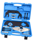 Master Camshaft Alignment Kit Engine Timing Tool Set For Land Rover Evoque Velar And Jaguar XE 2.0T Ingenium AJ200 Motors in blue case.