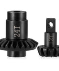 12 24T Steel Helical Axle Gear Set For 1 24 RC Cars FCX24 FCX18 Upgrade Parts Two Sets Includes Ring Gear And Pinion Gear