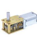 DIY Micro DC Gear Motor 3V 6V 12V Low Speed Reducer With 15 30 60 63 120 RPM Options mini gearbox shown at angle, brass and metal parts