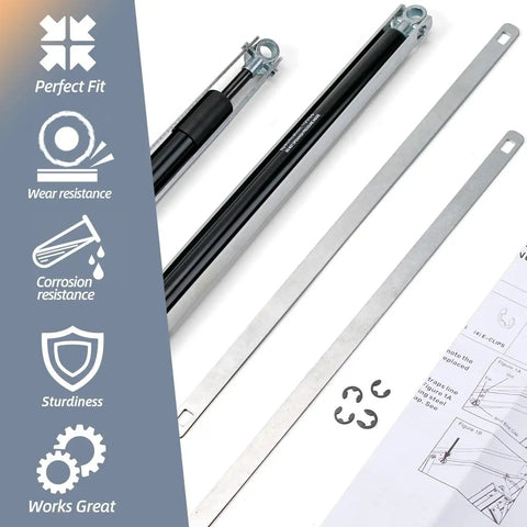 36-80 Standard Strut Kit For Aluminum Attic Ladders Replacement Parts Pair Fits AH2210 AH2210B AH2210K features components