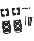 Kickass 16mm 3K Carbon Fiber Tube Clamps For RC FPV Drones Multirotors Heavy Duty Motor Mount Bracket Kit with screws.