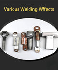 Various welding effects using 55 Pcs Aluminum Brazing Rods And Welding Rods Low Temperature Easy Melt No Flux Required Salt Coated