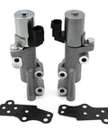 Engine Variable Valve Timing VVT Solenoid 3.5L 4.0L Plug And Play Direct Fit Replacement with mounting plates, front view