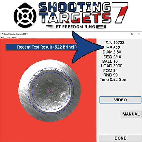 AR500 One Quarter Inch Pistol Gong Targets For Range Day Shooting, zinc plated USA steel durability test result display